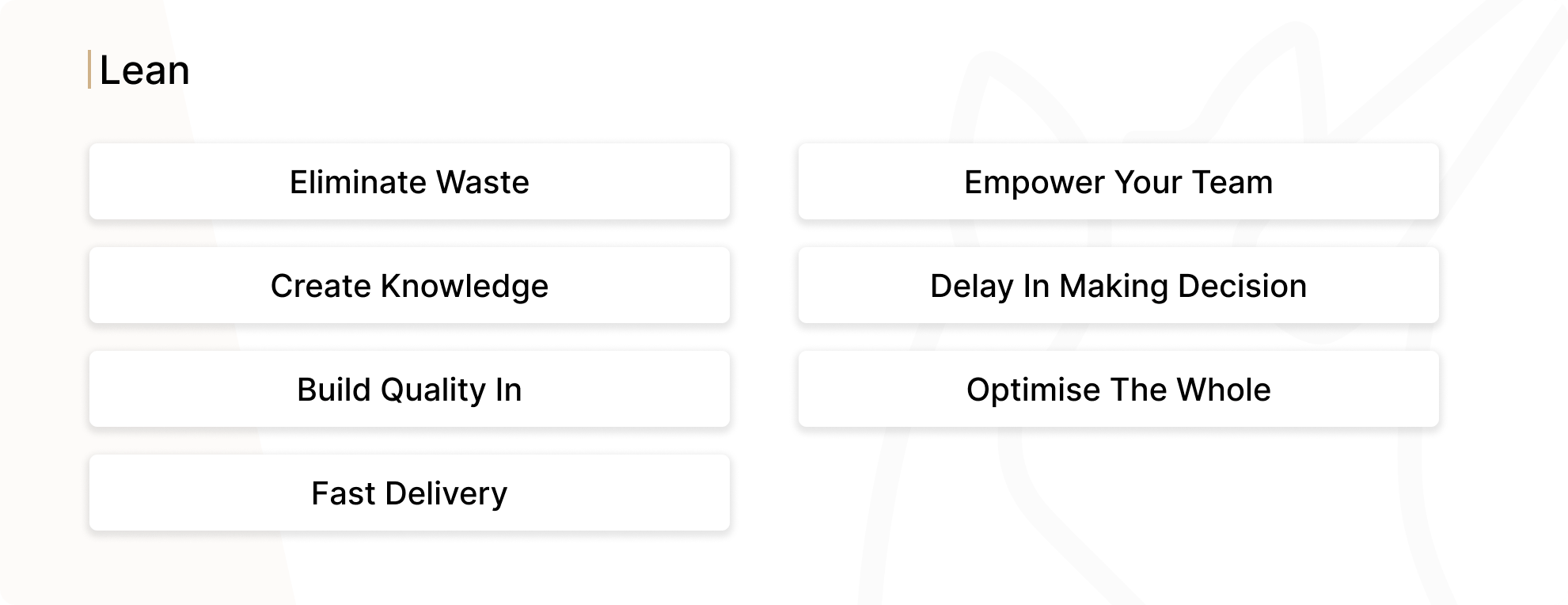 Agile Framework Lean Picture