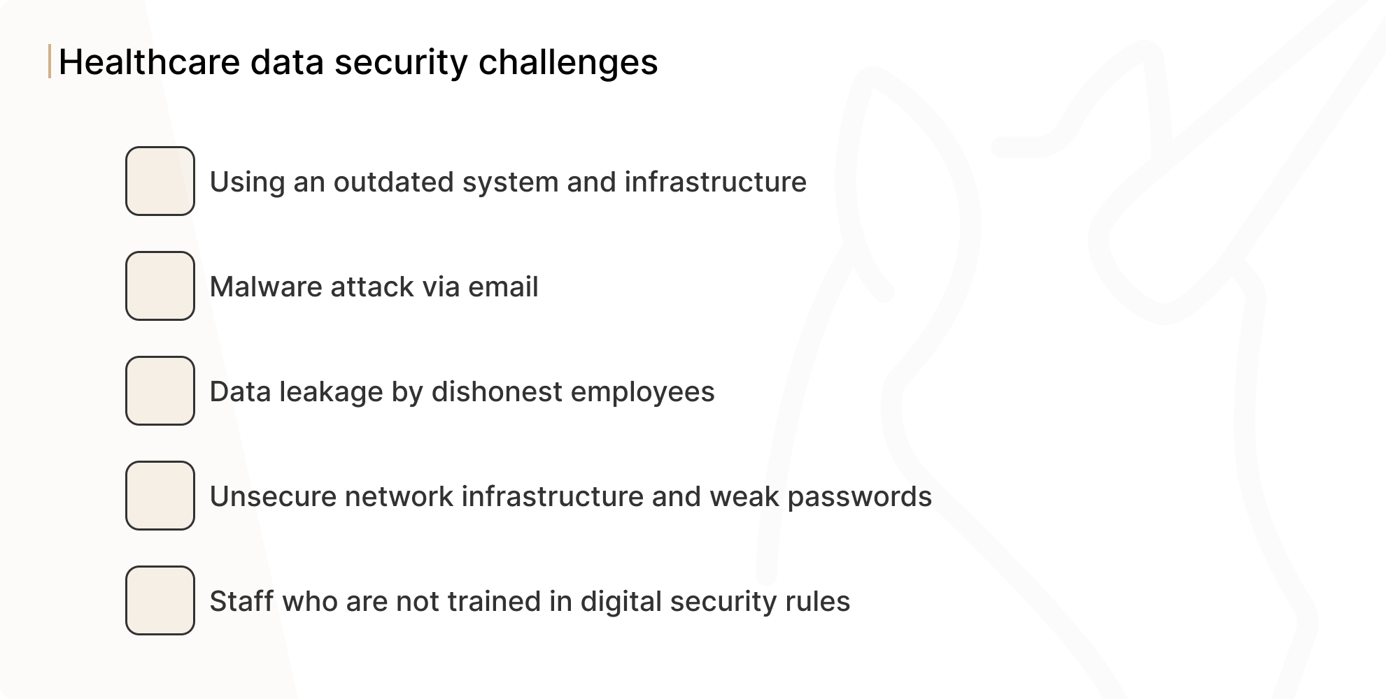 Healthcare data security challenges