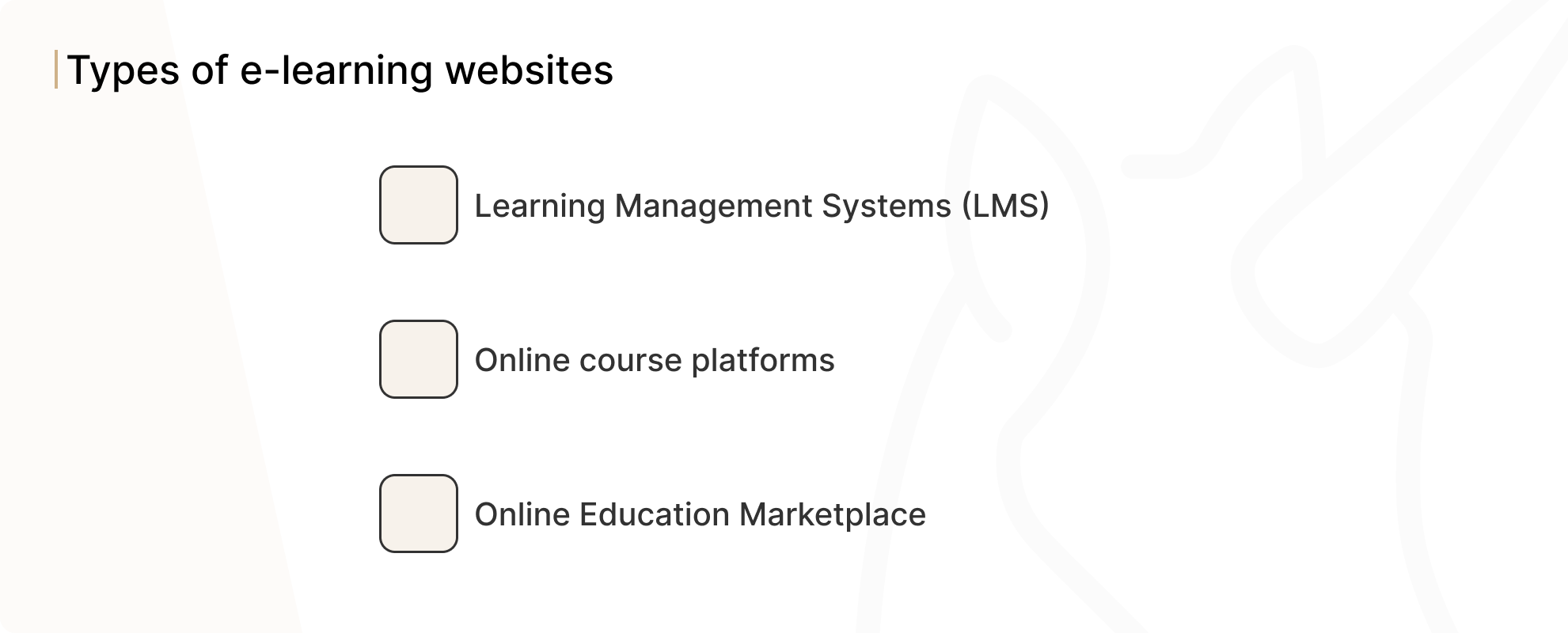 Types of e-learning websites