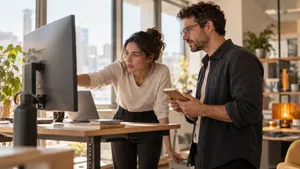 Engineers watching an AI agent's run pause for approval while usage climbs
